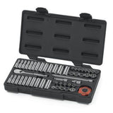 GEARWRENCH 51 Pc. 1/4 Drive 12 Pt. Mechanics Tool Set, Standard & Deep, SAE/Metric 80301