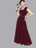 Libas Women'S Poly Georgette Readymade Lehenga Set (20227O_Purple_L)