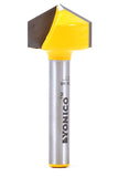 YONICO V Groove Router Bit 120 Degree X 3/4Inch Diameter 1/4Inch Shank 14997q