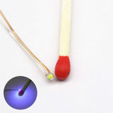 Bowerful 50pcs Pre-soldered Micro Litz Wired Leads UV SMD Led 0603 + Muti-Resistor New