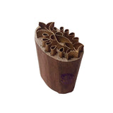Royal Kraft Traditional Printing Stamp Brass Leaf Designs Wood Pottery Block