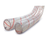 Sierra International All Clear PVC Tubing Polyester Reinforced (Red-Tracer) 1/2 x 50 16-162-0126 All Clear PVC Tubing Polyester