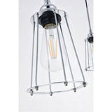 Living District Indoor Modern Home Decorative Bright Ceiling Auspice 3 Light Chrome Pendant