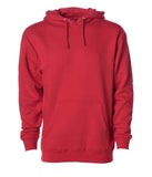 Independent Trading Co. Heavyweight Hooded Sweatshirt - Red, Xs