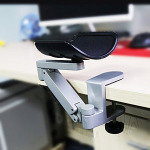 Ergonomic Arm Support for Desk Office Rotating Mouse Arm Rest Mouse Pad Clamp-On Desk Hand Rest for Computer Table Arm Support M