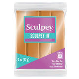 Sculpey III Polymer OvenBake Clay, Gold, Non Toxic, 2 oz. bar, Great for modeling, sculpting, holiday, DIY, mixed media and sch