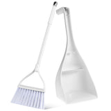 MAGICLULU Mini Broom and Dustpan Set with Toothed Dustpan Compact Handheld Sweeper for Kitchen Car Desktop Small Spaces Cleaning