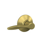 Schlage F10 DEL 608 Delfayo Door Lever with Standard Trim, Hall & Closet Passage Lock, Satin Brass