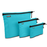 Gox 3 Pack Travel Toiletry Bag For Men Carry On Packing Organizer Zipper Pouch Portable Cosmetic Pouch Accessory Document Electr