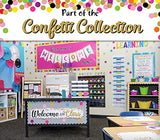 Confetti Pennants Welcome Bulletin Board