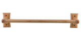 ALFI brand AB5505 24 Double Rack Wooden Towel Bar Bathroom Accessory, Natural Wood