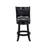 Boraam Augusta Counter Height Swivel Stool, 24-Inch, Black