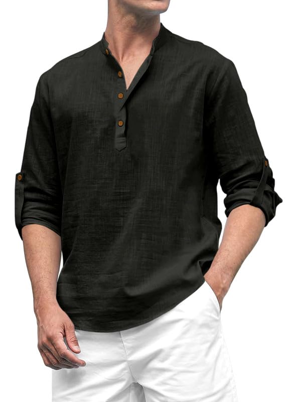 Royalscout Men'S Cotton Polyester Blend Regular Fit Full Sleeve Kurta Perfect For Special Occasions, Family Events, Or Daily Eth