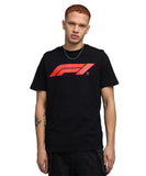PUMA Formula 1 Essentials Large Logo Tshirt Men's - Black - Size: X-Large