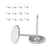 Galdexi 100pcs Flat Head Thumb Tacks for Wall, 7/16 Inch Heavy Duty Upholstery Wall Tacks Nails, Decorative Long Push Pins for O