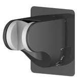 KAIYING Self Adhesive Handheld Shower Head Holder, Adjustable Angle RV & Bathroom Wand Holder, Universal ABS Black Shower Bracke