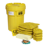 SpillTech Hazmat Overpack Salvage Drum Spill Kit, 30 Gallon, 47 Pieces (SPKHZ30)