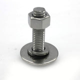 (10 Sets) 5/16-18x1 Stainless Steel Hex Head Screws Bolts, Nuts, Flat & Lock Washers, 18-8 (304) S/S, Fully Threaded by Bolt F