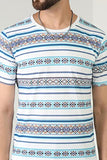 Toplot T-Shirt For Mens With Crew Neck & Regular Sleeves (T-Shirt-5056-Blue-S),Blue,,B0C3GWRW67