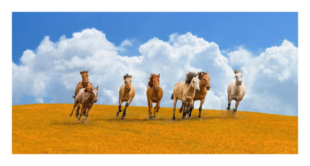 Herd Of Wild Horses-Paper Art-26,,X14,,