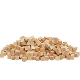 DIY Wooden Cubes 3/8-inch, Pack of 100 Small Blank Wooden Blocks, Unfinished Wood Blocks for Crafts, STEM, Dice, and Building Bl