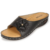 Ortho Joy Extra-Soft Comfortable Stylish And Fancy Slippers For Women,Black,5,B0BYDMJFJC