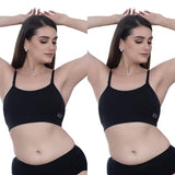 Teen 13 Combo Bra-Black-S - Pack Of-2,BLACK,,B0F18JWWC9