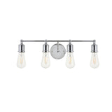 Living District Indoor Modern Home Decorative Bright Ceiling Serif 4 Light Chrome Wall Sconce