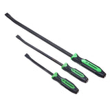 Mayhew Tools 14071GN Dominator Pro 3Piece Pry Bar Set, 12, 17 & 25 Curved Pry Bars, Green