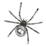 ROSTIVO Spider Brooch Pins for Women and Men Witch Jewelry Halloween Pin Accessories (Dark Silver)