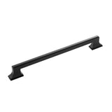 Belwith-Keeler B077459-BGB Brownstone Collection Pull 8-13/16 Inch (224mm) Center to Center Matte Black Finish