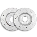ECCPP 55126 2pcs Front Vented Disc Brake Rotors 303mm Fit For Buick Lucerne 2006-2011,For Chevrolet Impala 2006-2016,For Chevrol