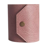 Zoomella Cash Wrap Wallet With Clasp Pouch Organizer For Holiday Business Travel Purple