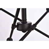 Living District Axel 6-Light Mid-Century Metal Pendant In Black Finish
