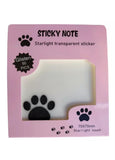 Levin 50 Sheets Kawaii cat Designs Multicolor Planner Sticky Note memo pad Posit Transparentes Pack of 1 (3)