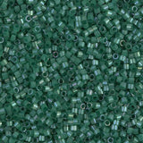 Miyuki Delica 11/0 Cylinder Seed Beads - Dyed Emerald Silk Satin - DB1814 5 Grams
