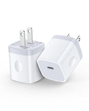 Samsung Galaxy S26 USB C Fast Charger Block, 2Pack 20W PD3.0 AILKIN Wall Plug Charging Cube, 5V 3A USBC Power Adapter for Samsun