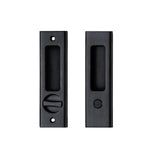 NCL Sliding Door Handle for Bath, Aged Bronze Black Barn Door Flush Handle, Privacy Pocket Door Lock