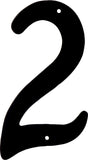 HIllman 841620 4Inch NailOn Black Die Cast Aluminum, House Number 2