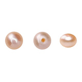 BEADIA Natural Half Drilled Pearl Beads Pink 5-5.5mm 12pcs AAAA Freshwater Cultured Loose Gemstone Beads for DIY Stud Earring Je