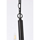 Elegant Lighting Living District Carmella 3 Lights Pendant In Black