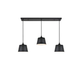 Elegant Lighting Living District Indoor Modern Home Decorative Bright Ceiling Nota 3 Light Black Pendant