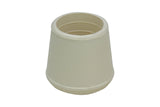 Shepherd Hardware 8743E Leg Tips 11/4Inch Inside Diameter Rubber Chair Leg Caps, Round, 24 Pack, White