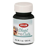 Krylon KSCB028 Short Cuts BrushOn Paint, 1Ounce, Flat Black