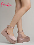 Shoetopia Stylish Peach Chic Pumps For Girls-Eu37,Peach,6,B0D5HDDWYR
