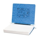 Pressboard Hanging Data Binder, 11 x 81/2 Unburst Sheets, Light Blue