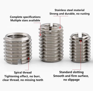 10pcs 15mm Male Female Thread Reducing Nut, Stainless Steel Thread Reducing Nut for Used Aviation Automobiles Steam Turbines