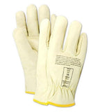 MAGID Leather Lineman Electrical Protector Work Gloves, 1 Pair, Size 9, 125079, For Use With Rubber Insulated Gloves,Tan
