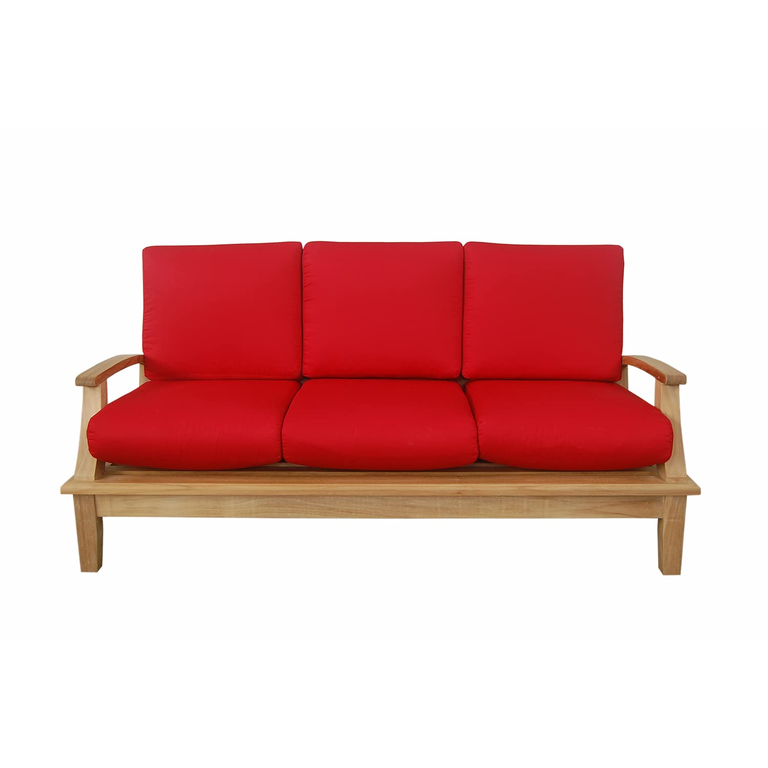 Anderson Teak Patio Lawn Garden Furniture Brianna Deep Seating Sofa + Cushion