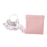 Merishopp Knitting Stitch Marker With Counter Lightweight Diy Crafts For Weaving Parts Silver A